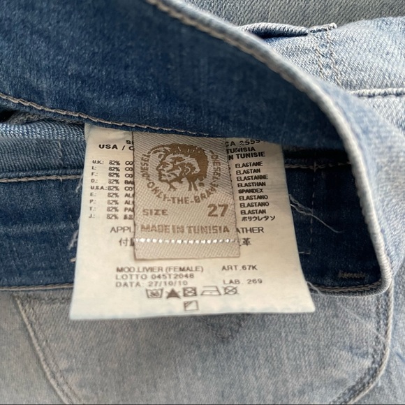 DIESEL Livier Super Slim-Legging Denim Jeans - Picture 9 of 12